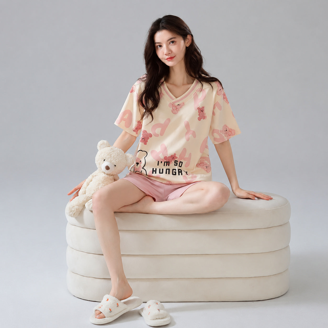 Cotton Lounge Set With Cups