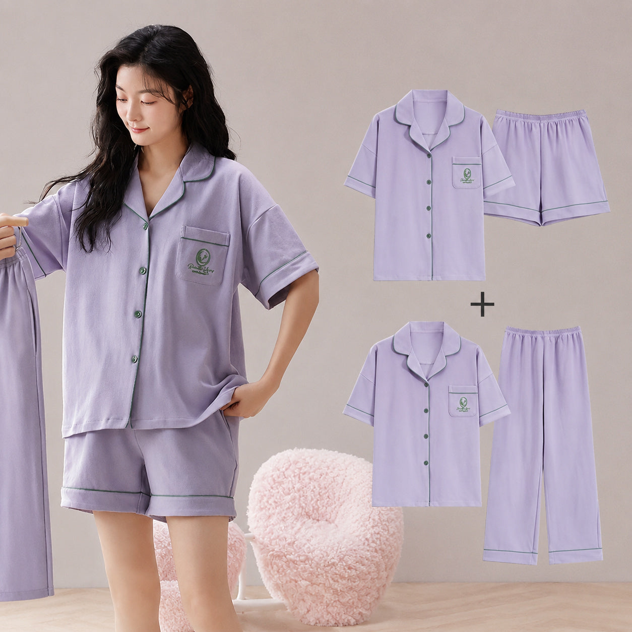Cotton Pajama Mix-and-match Set