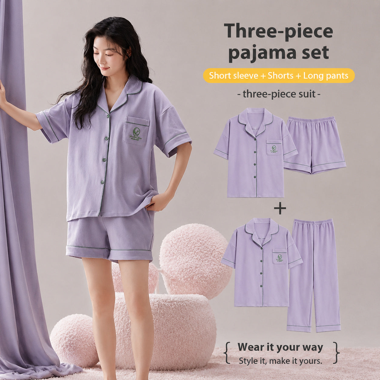 Cotton Pajama Mix-and-match Set