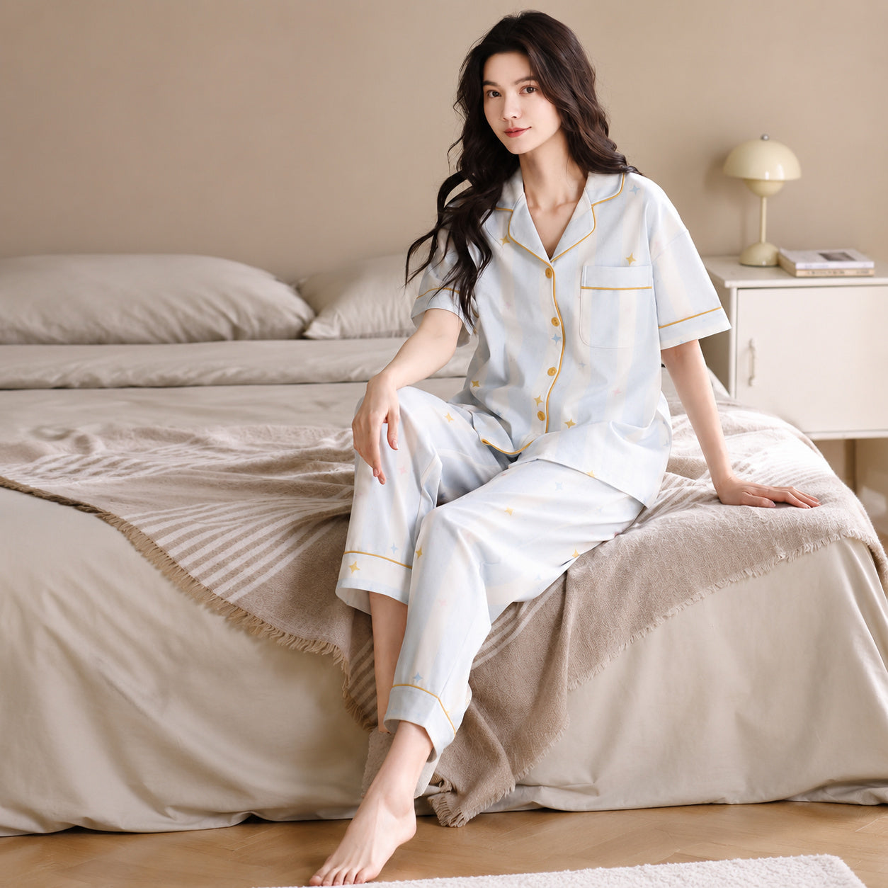 Cotton Pajama Trio Set