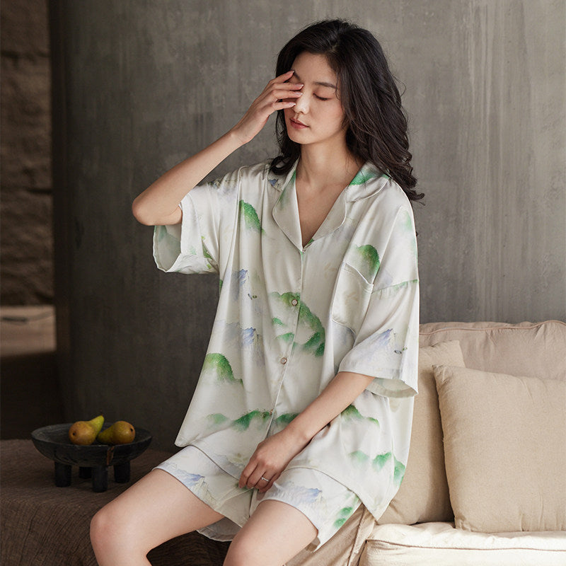Ice‑silk Summer Pajama Set