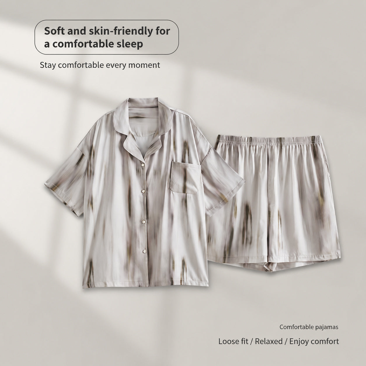Ice‑silk Summer Pajama Set