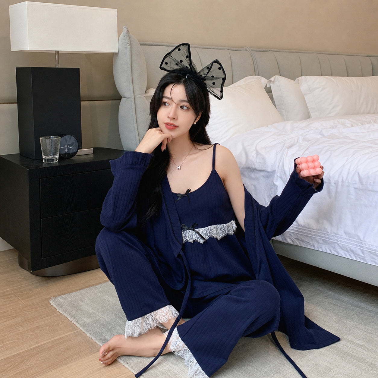 Midnight Lace Sleep Set