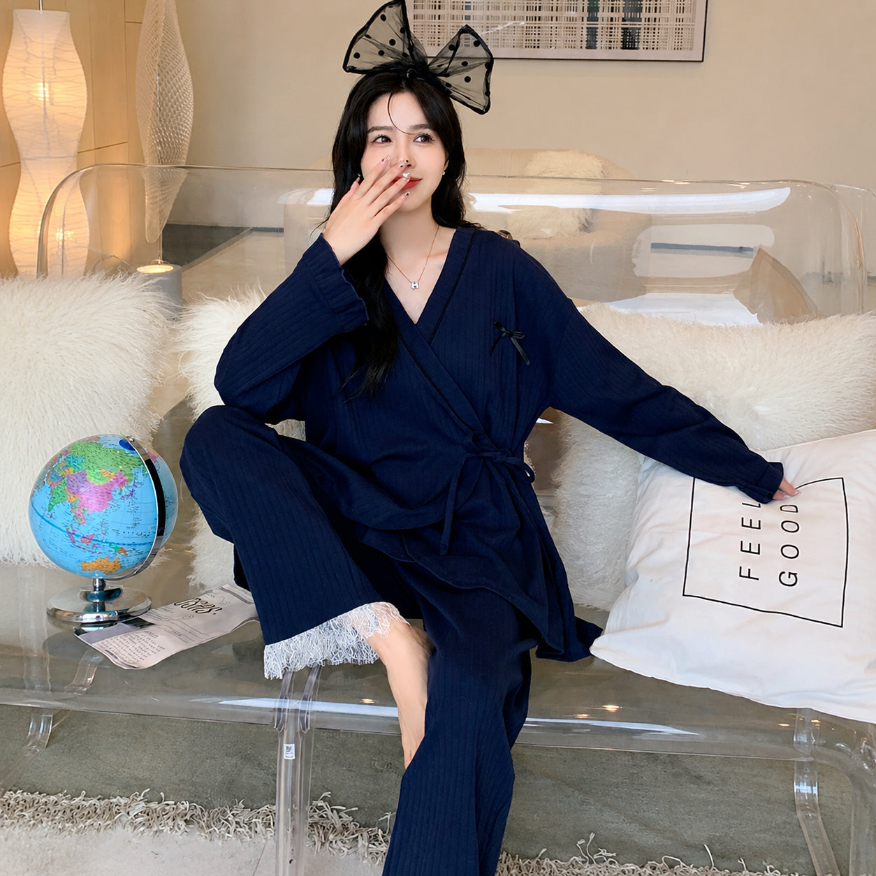 Midnight Lace Sleep Set