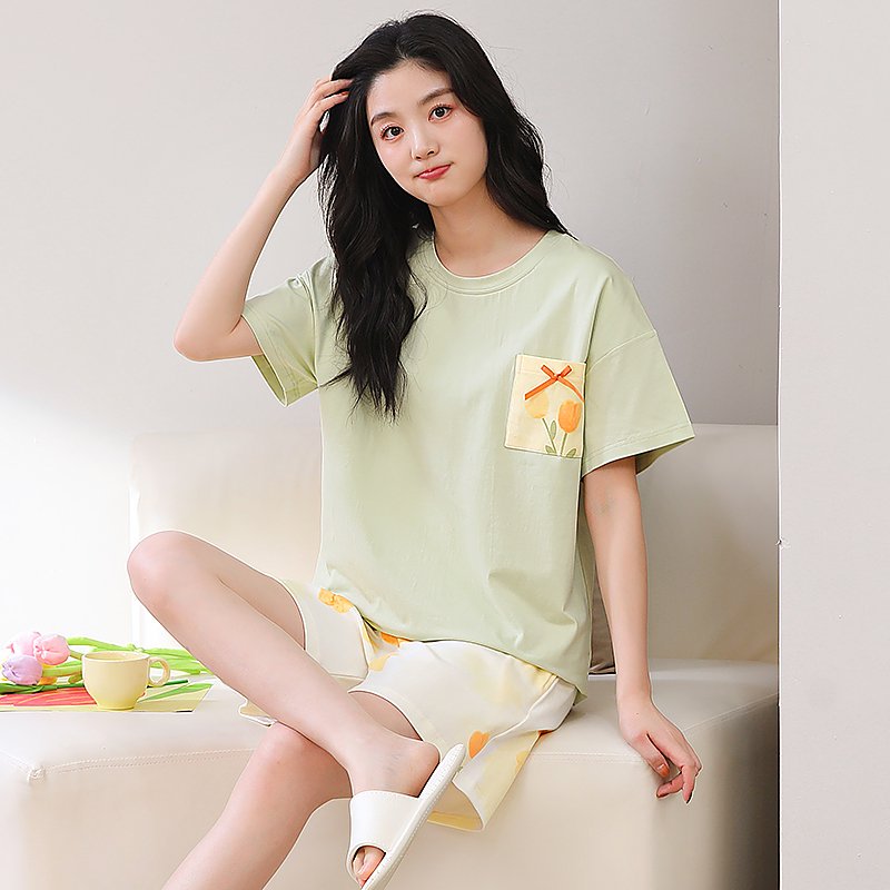Cotton Graphic Lounge Set