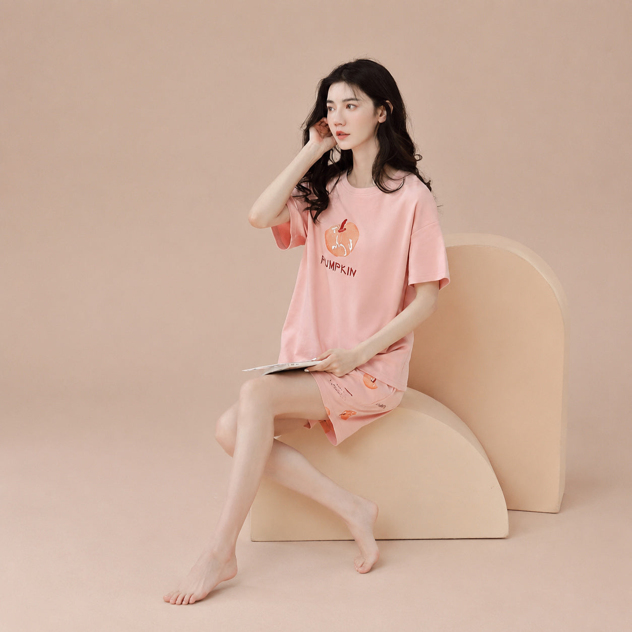 Cotton Graphic Lounge Set