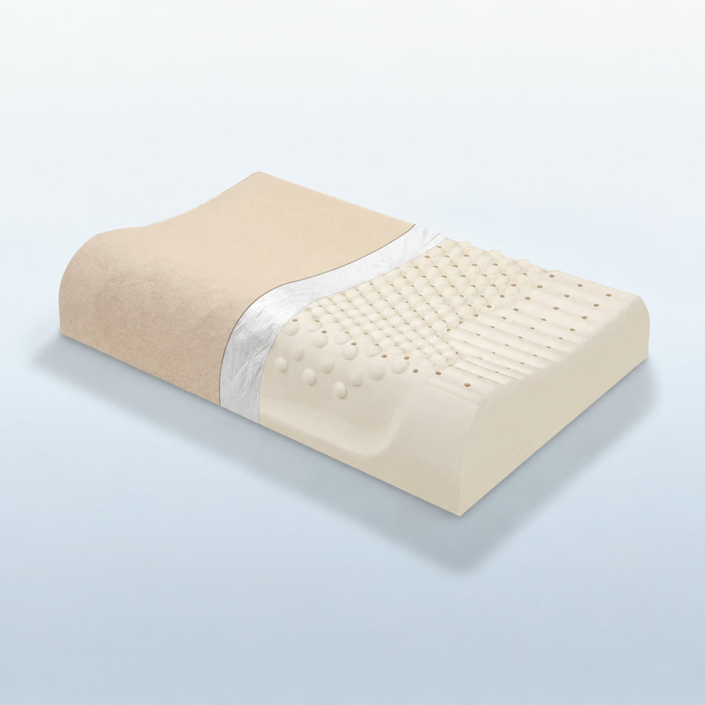 Thai Latex Anti-Mite Pillow for Sleep Comfort, Multiple Colors