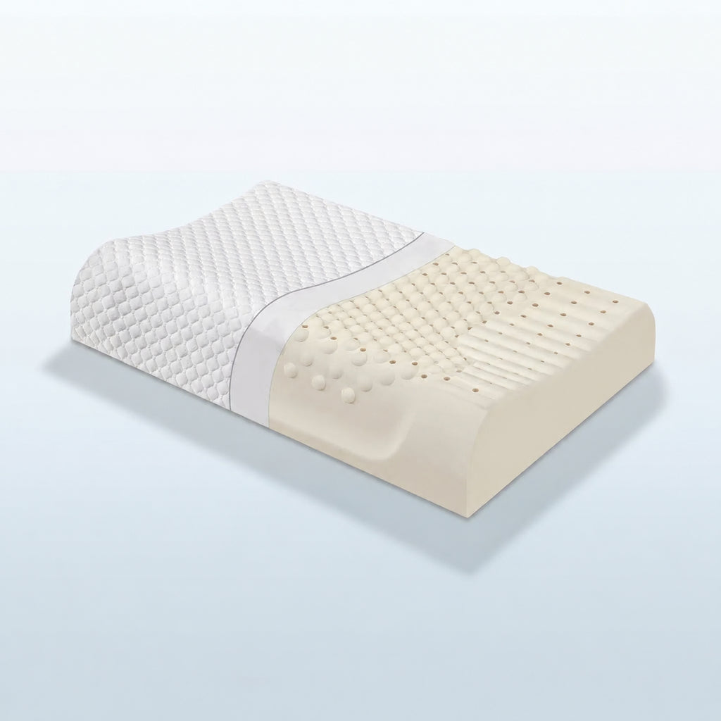 Thai Latex Anti-Mite Pillow for Sleep Comfort, Multiple Colors
