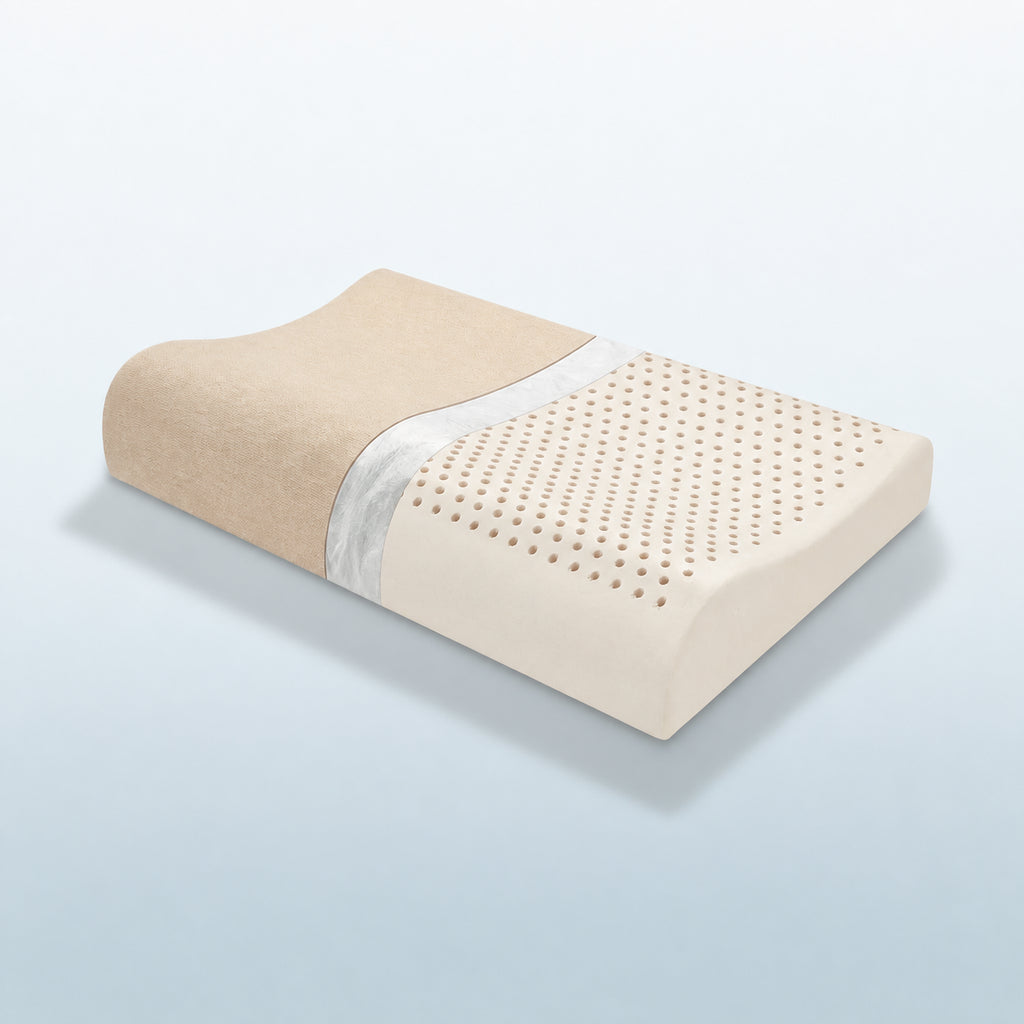 Thai Latex Anti-Mite Pillow for Sleep Comfort, Multiple Colors