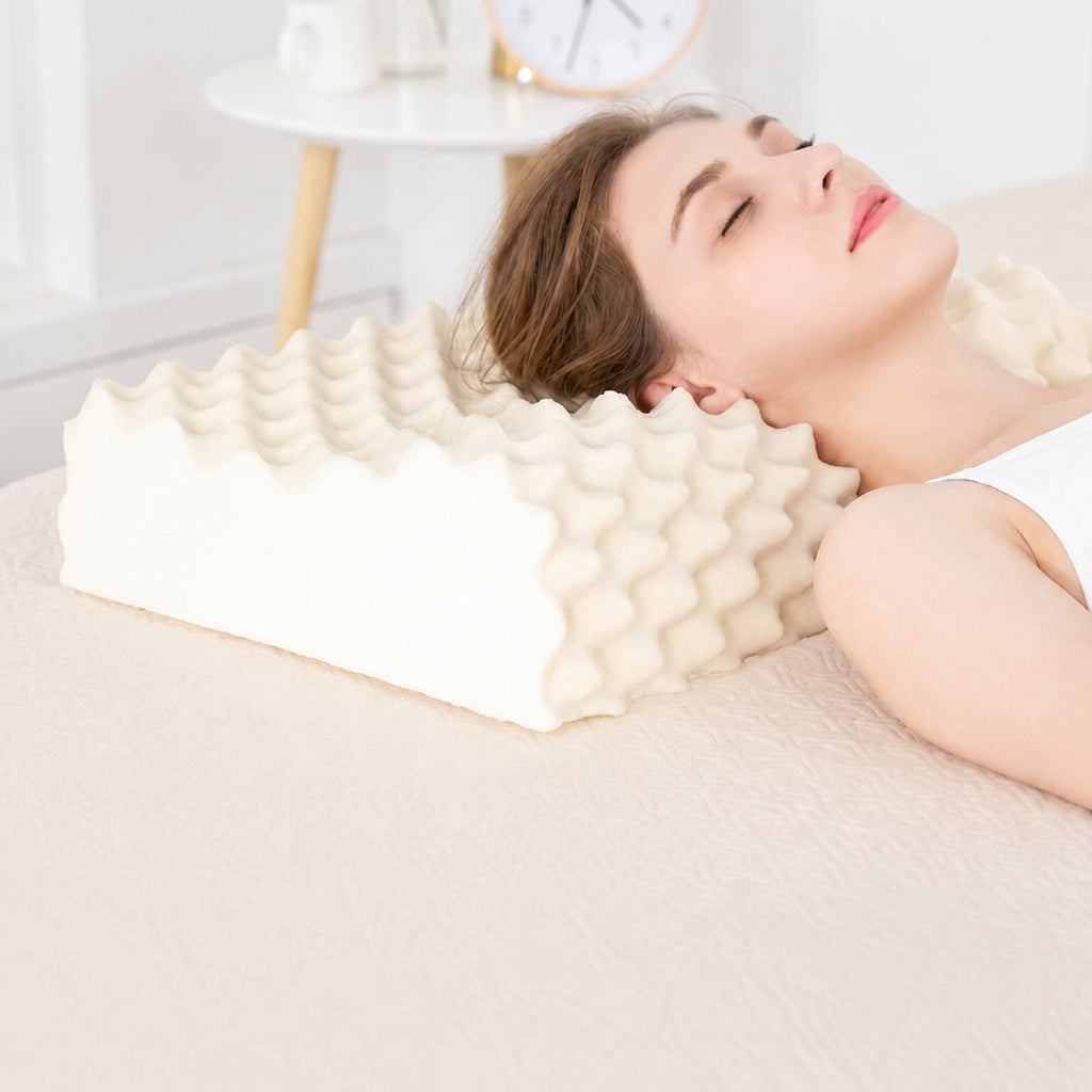 Thai Latex Anti-Mite Pillow for Sleep Comfort, Multiple Colors