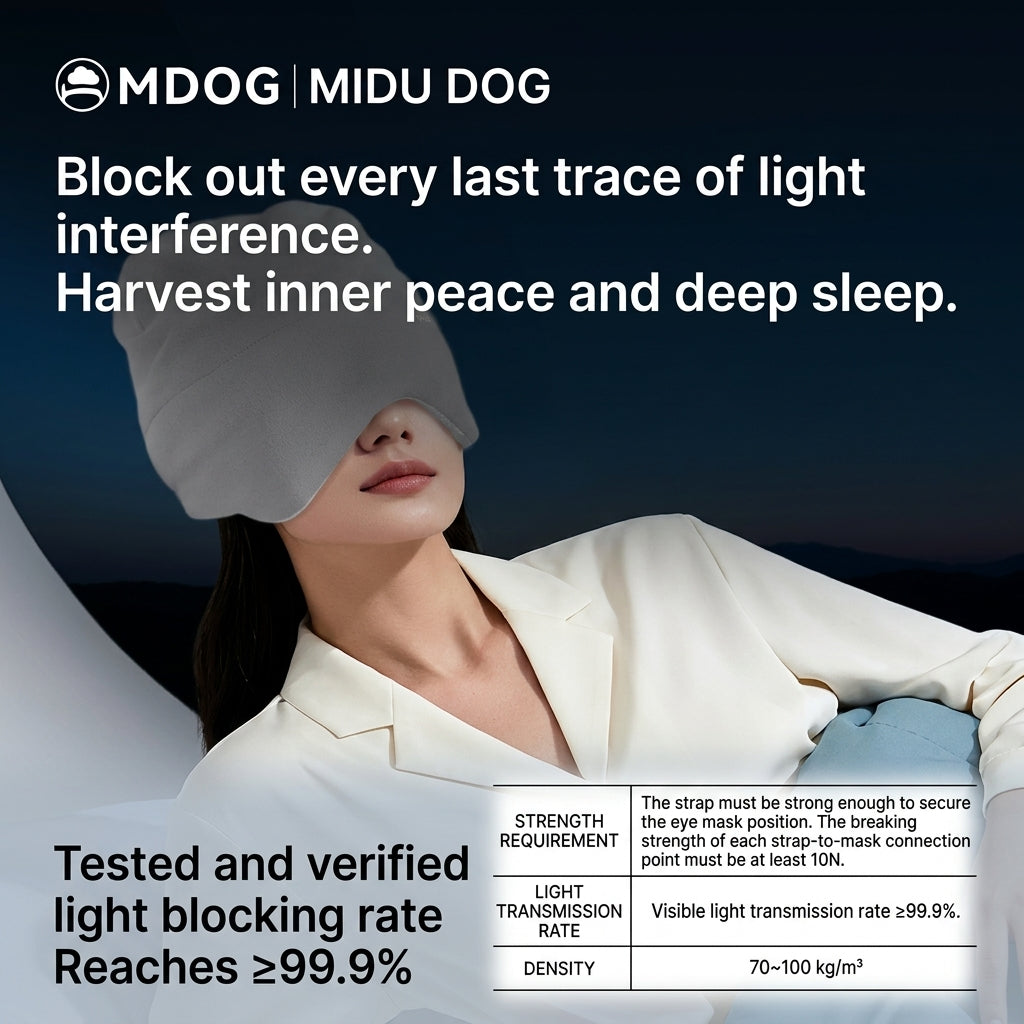 Weighted Velour Deep Sleep Cap