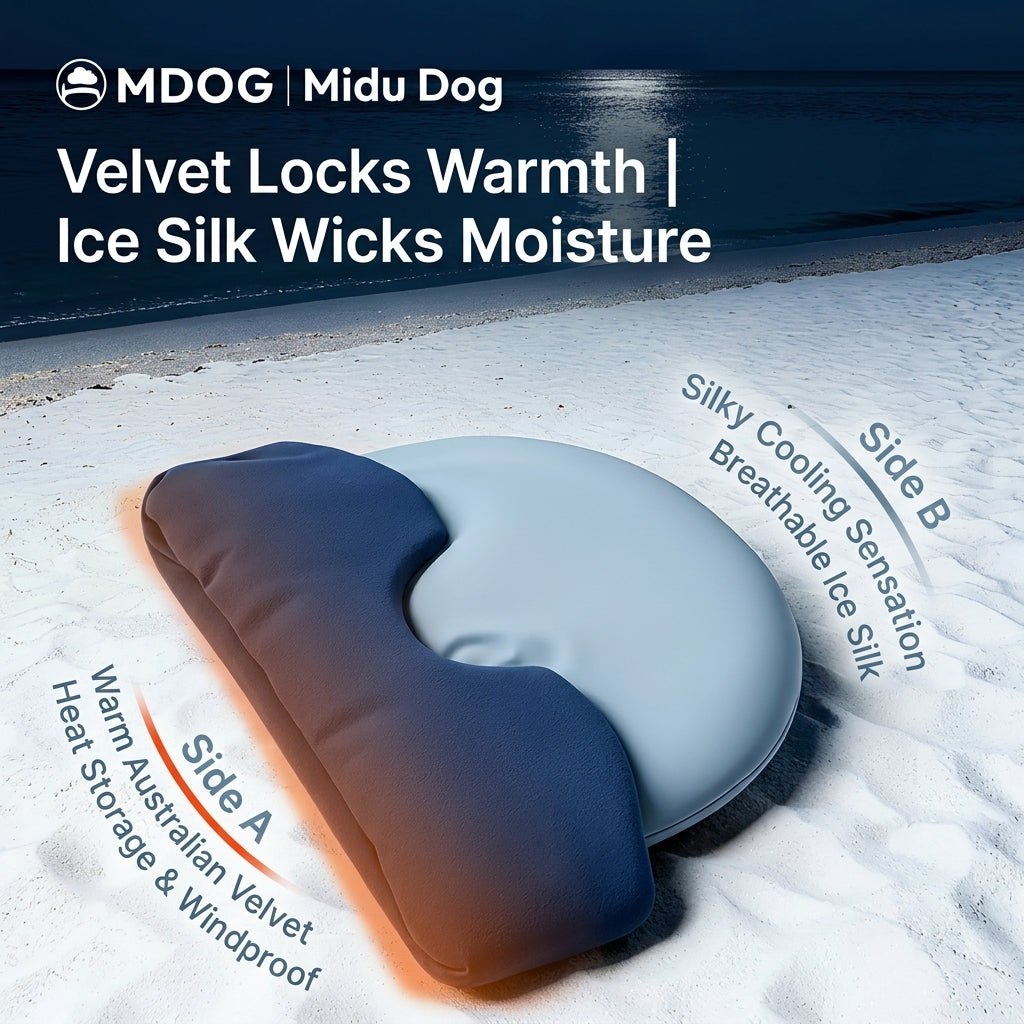 Weighted Velour Deep Sleep Cap