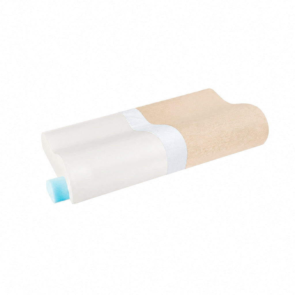 Contoured Cervical Memory Pillow for Neck Support, Multiple Colors, 2.4-4.3 in
