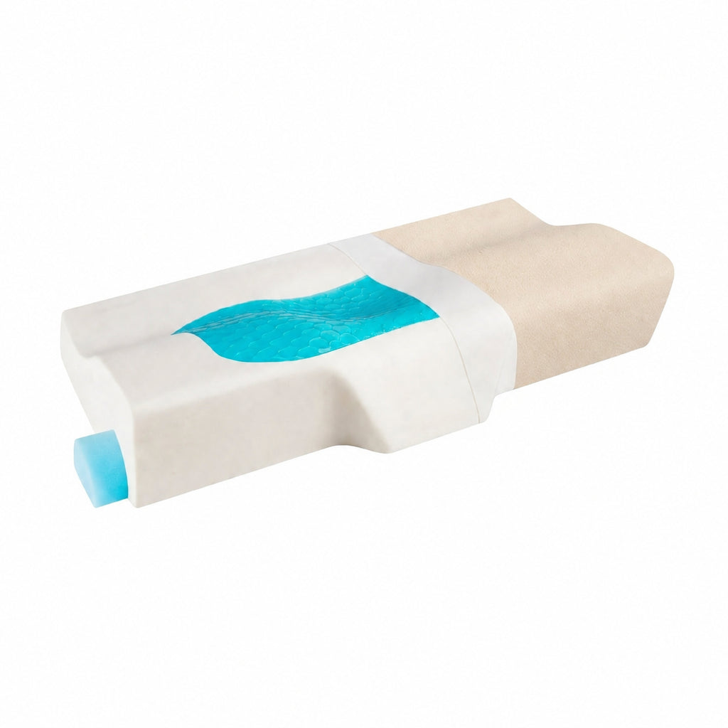 Contoured Cervical Memory Pillow for Neck Support, Multiple Colors, 2.4-4.3 in