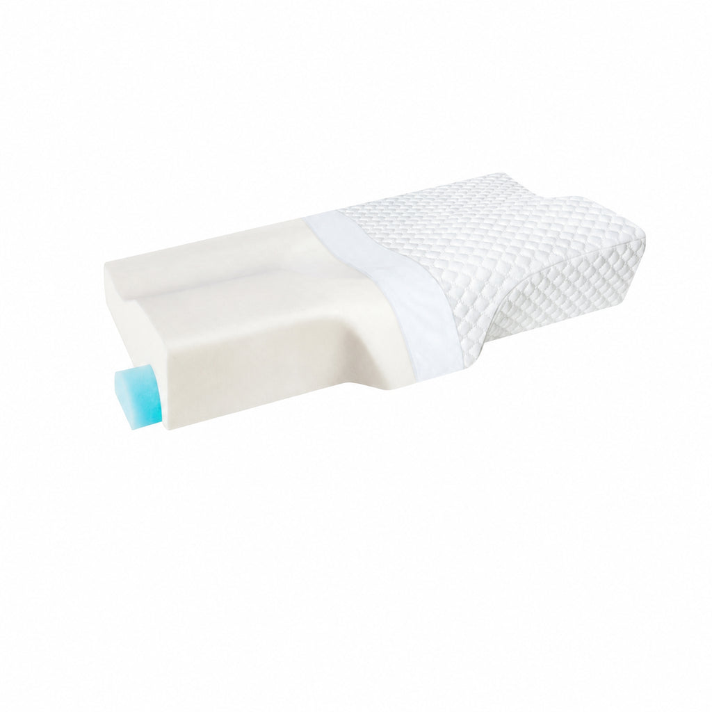 Contoured Cervical Memory Pillow for Neck Support, Multiple Colors, 2.4-4.3 in