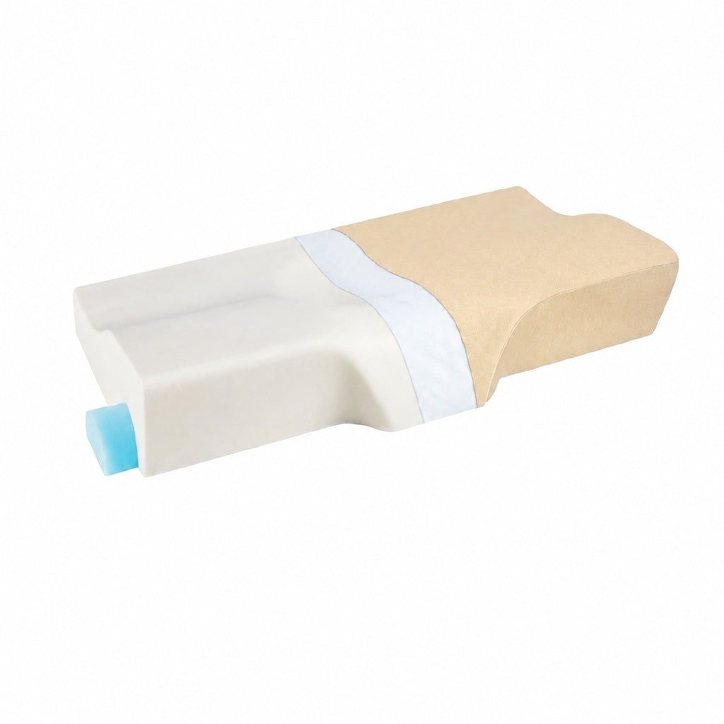 Contoured Cervical Memory Pillow for Neck Support, Multiple Colors, 2.4-4.3 in