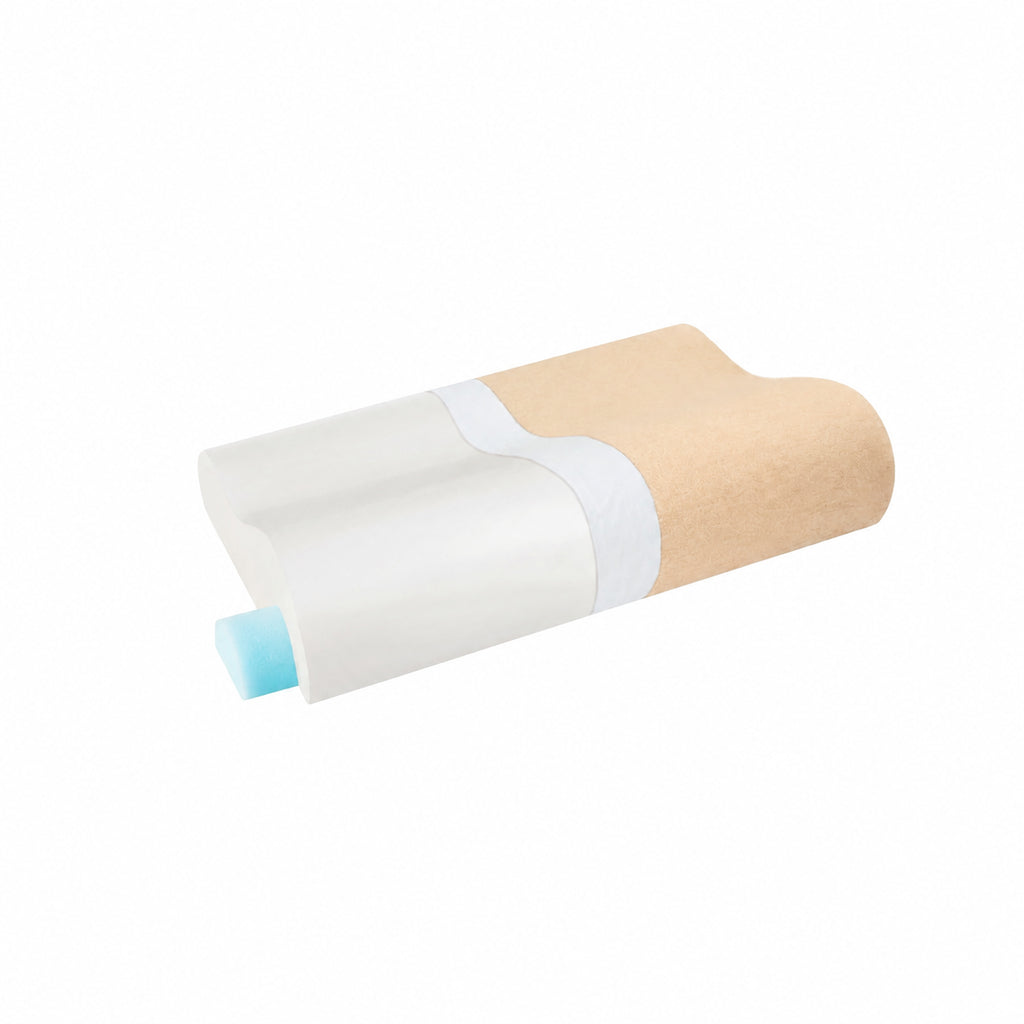 Contoured Cervical Memory Pillow for Neck Support, Multiple Colors, 2.4-4.3 in