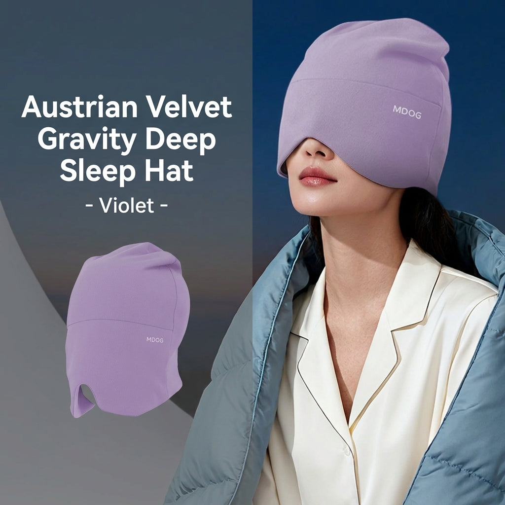 Weighted Velour Deep Sleep Cap