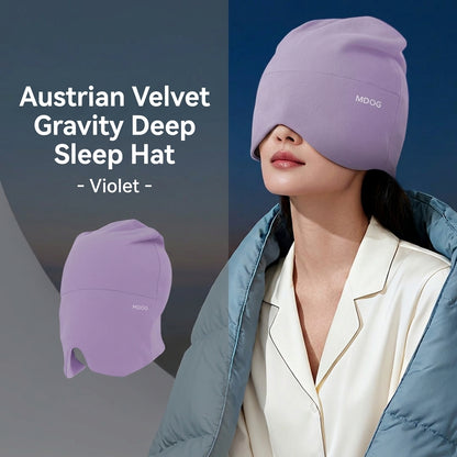 Weighted Velour Deep Sleep Cap
