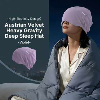 Weighted Velour Deep Sleep Cap