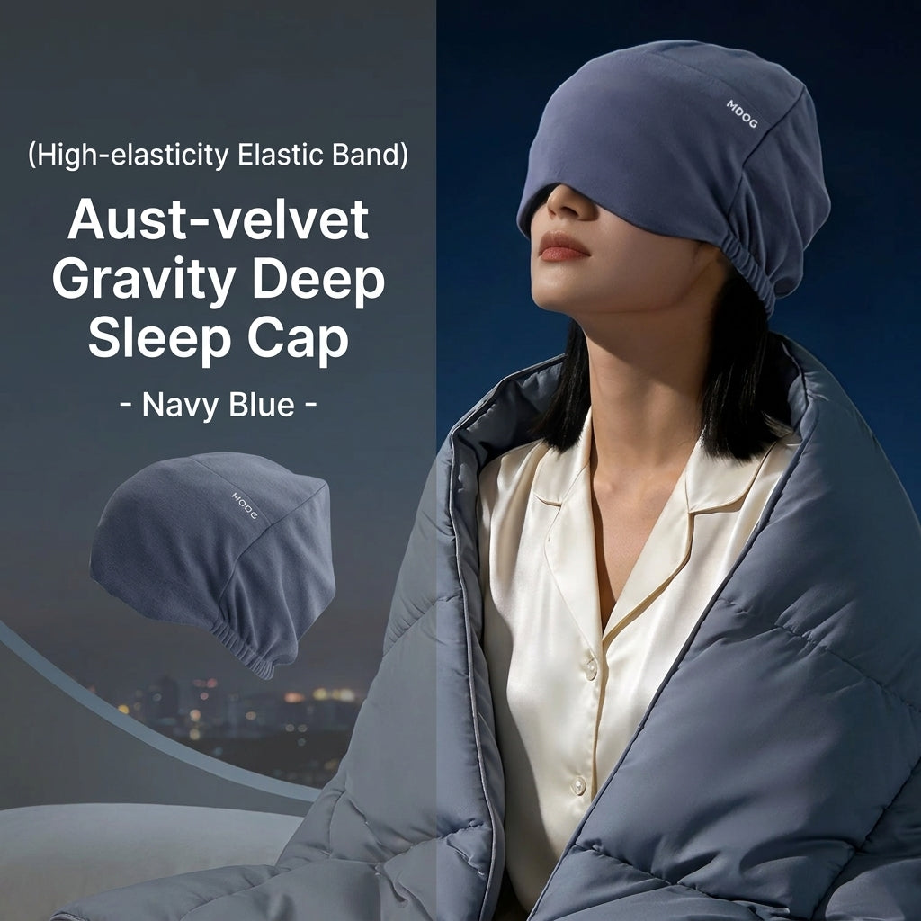 Weighted Velour Deep Sleep Cap
