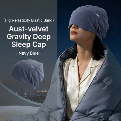 Weighted Velour Deep Sleep Cap
