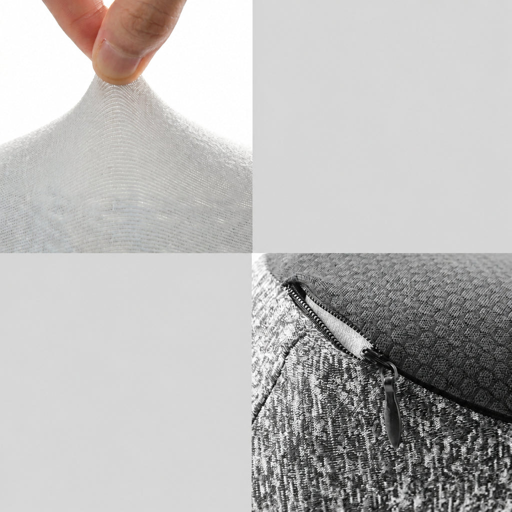 Memory Foam Lumbar Cushion for Bed, Sofa, or Chair, Gray, S