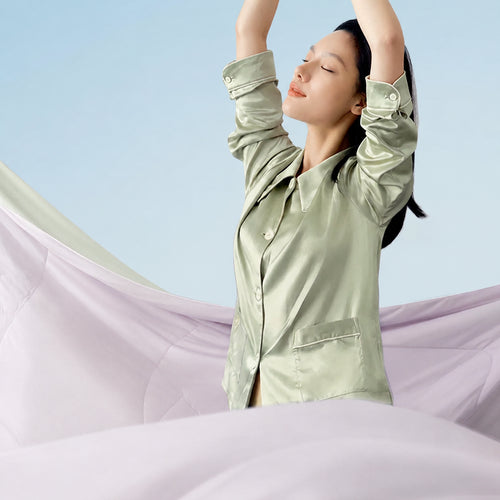 Breathable Washable Summer Quilt for Bedding Comfort, Blue, 59x79 in/71x79 in