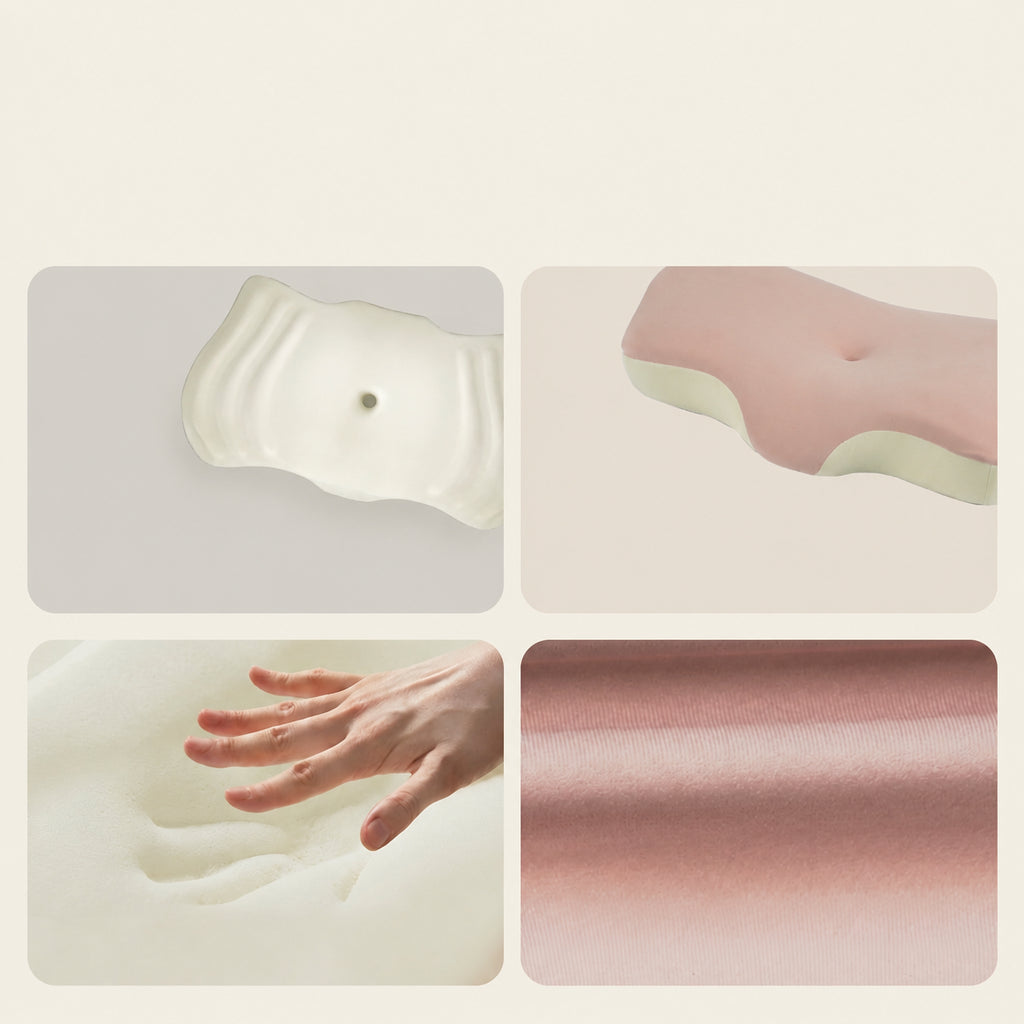 Shell Ergonomic Cervical Pillow for Neck Support, Multiple Colors, 2-5.1 in