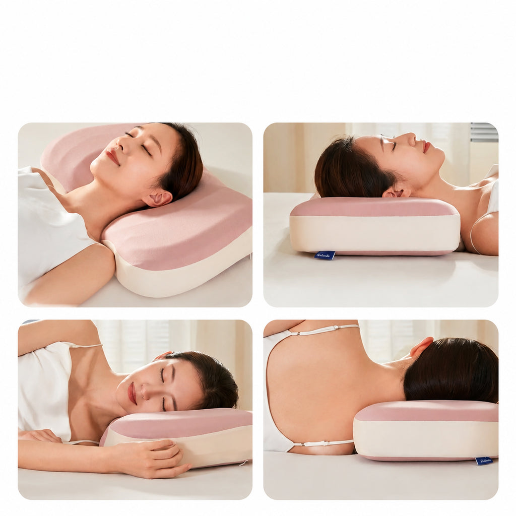 Shell Ergonomic Cervical Pillow for Neck Support, Multiple Colors, 2-5.1 in