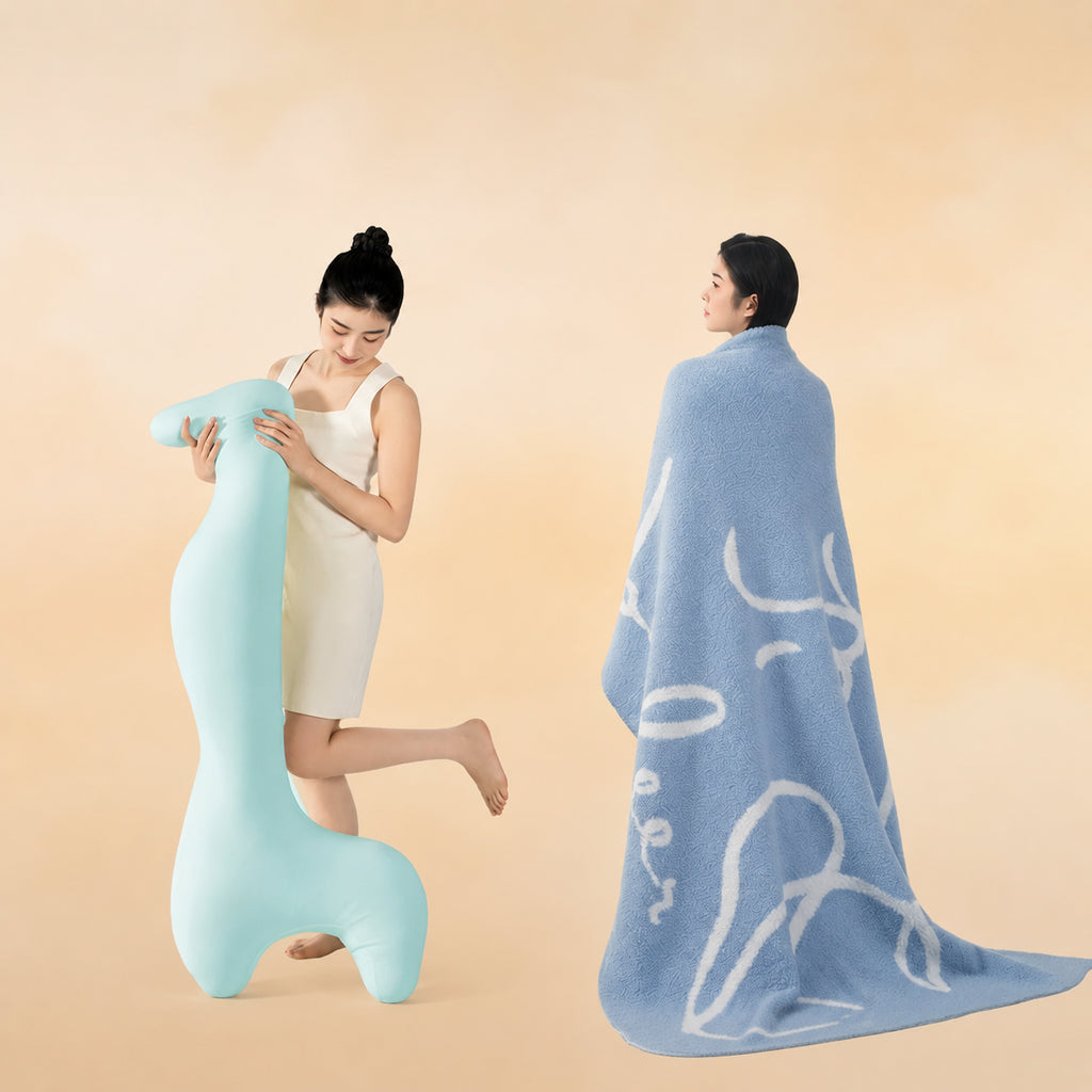 5-Zone Ergonomic Body Pillow for Sleep Comfort, Medium/Large, Multiple Colors