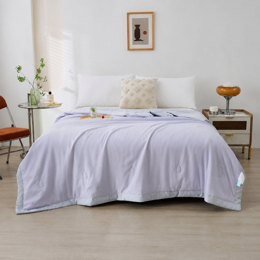 Macaron Reversible Summer Quilt for Bedding Comfort, Multiple Colors, 47x59 in/59x79 in/79x91 in