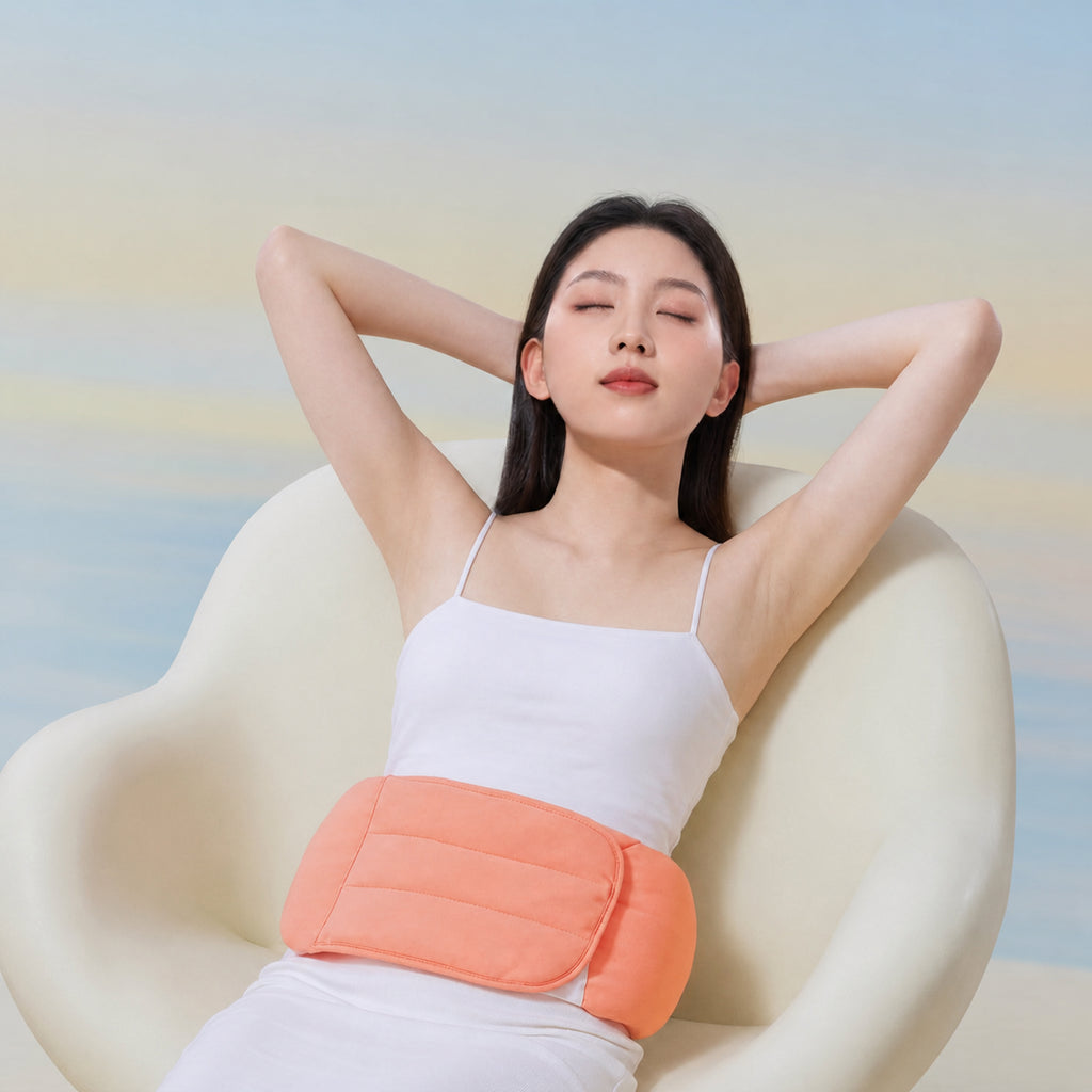 Nighttime Lumbar Support Belt for Bed, Sofa, or Chair, Gray/Pink/Green, M/L