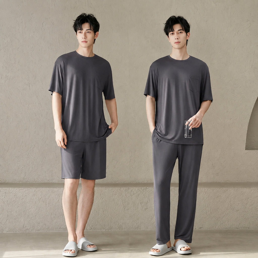 Silk Men's Soft Modal Pajamas for Home and Sleep, Multiple Options