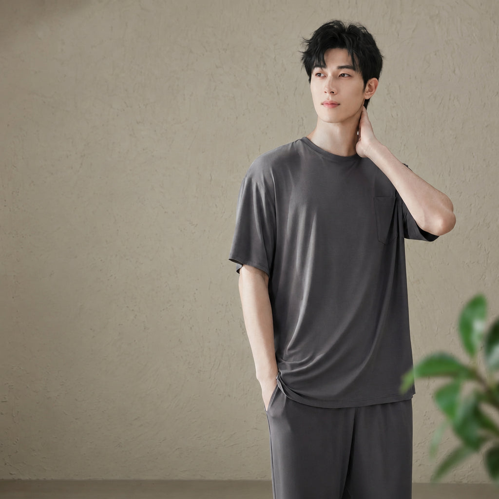 Silk Men's Soft Modal Pajamas for Home and Sleep, Multiple Options