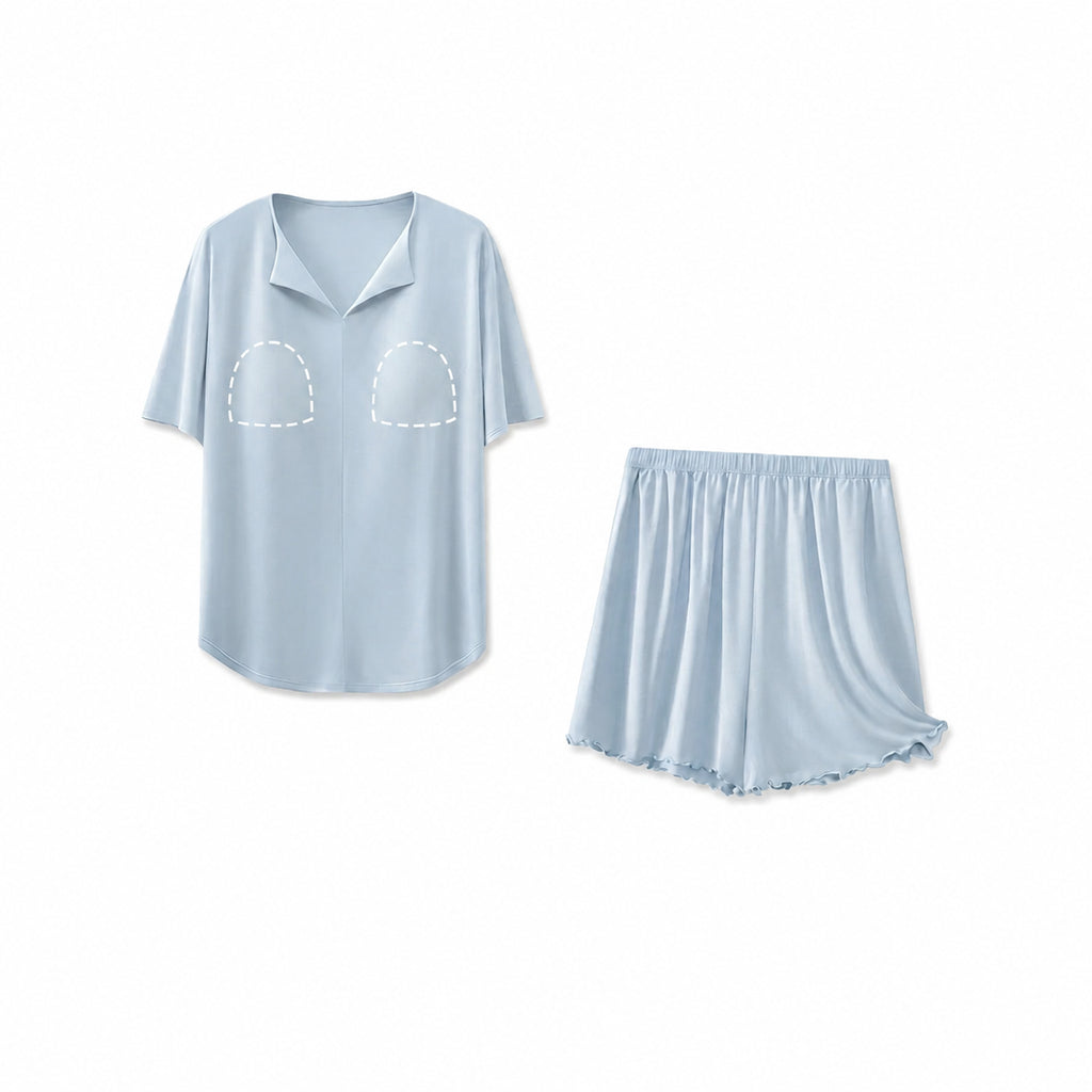 Silk Women's Padded Modal Set Sleepwear for Home and Sleep, Multiple Colors, S/M/L/XL