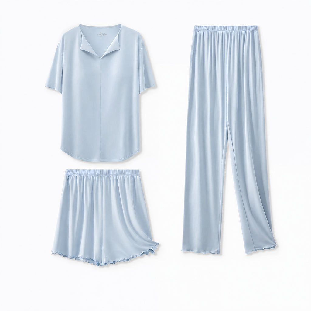 Silk Women's Padded Modal Set Sleepwear for Home and Sleep, Multiple Colors, S/M/L/XL