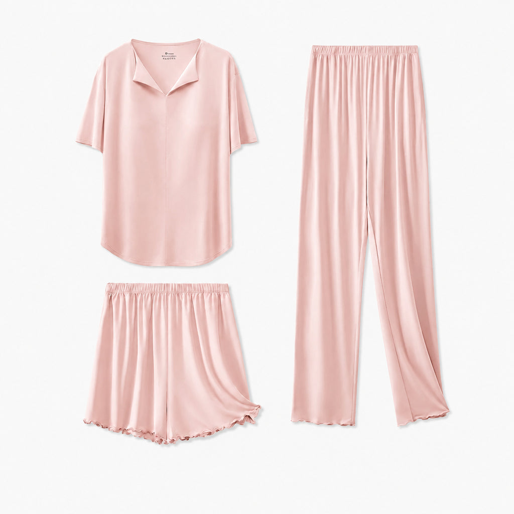 Silk Women's Padded Modal Set Sleepwear for Home and Sleep, Multiple Colors, S/M/L/XL