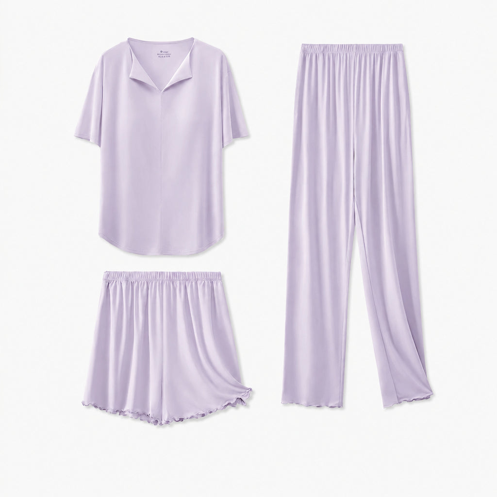 Silk Women's Padded Modal Set Sleepwear for Home and Sleep, Multiple Colors, S/M/L/XL