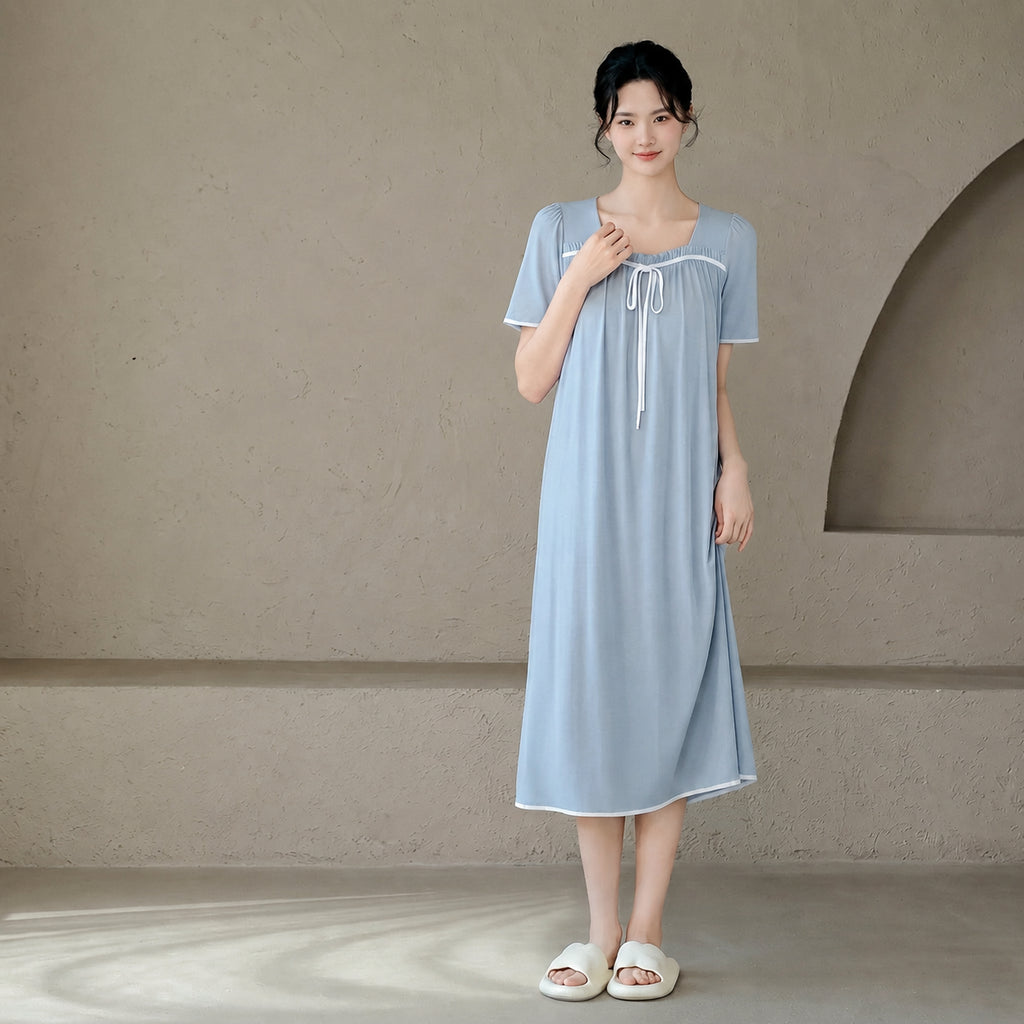 Cooling Padded Modal Sleep Dress Sleepwear for Home and Sleep, Multiple Options