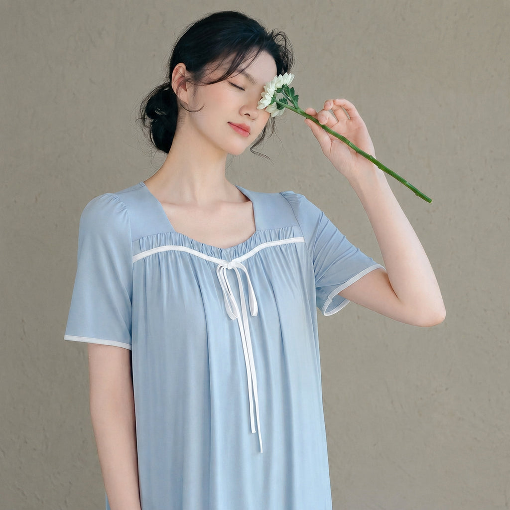Cooling Padded Modal Sleep Dress Sleepwear for Home and Sleep, Multiple Options