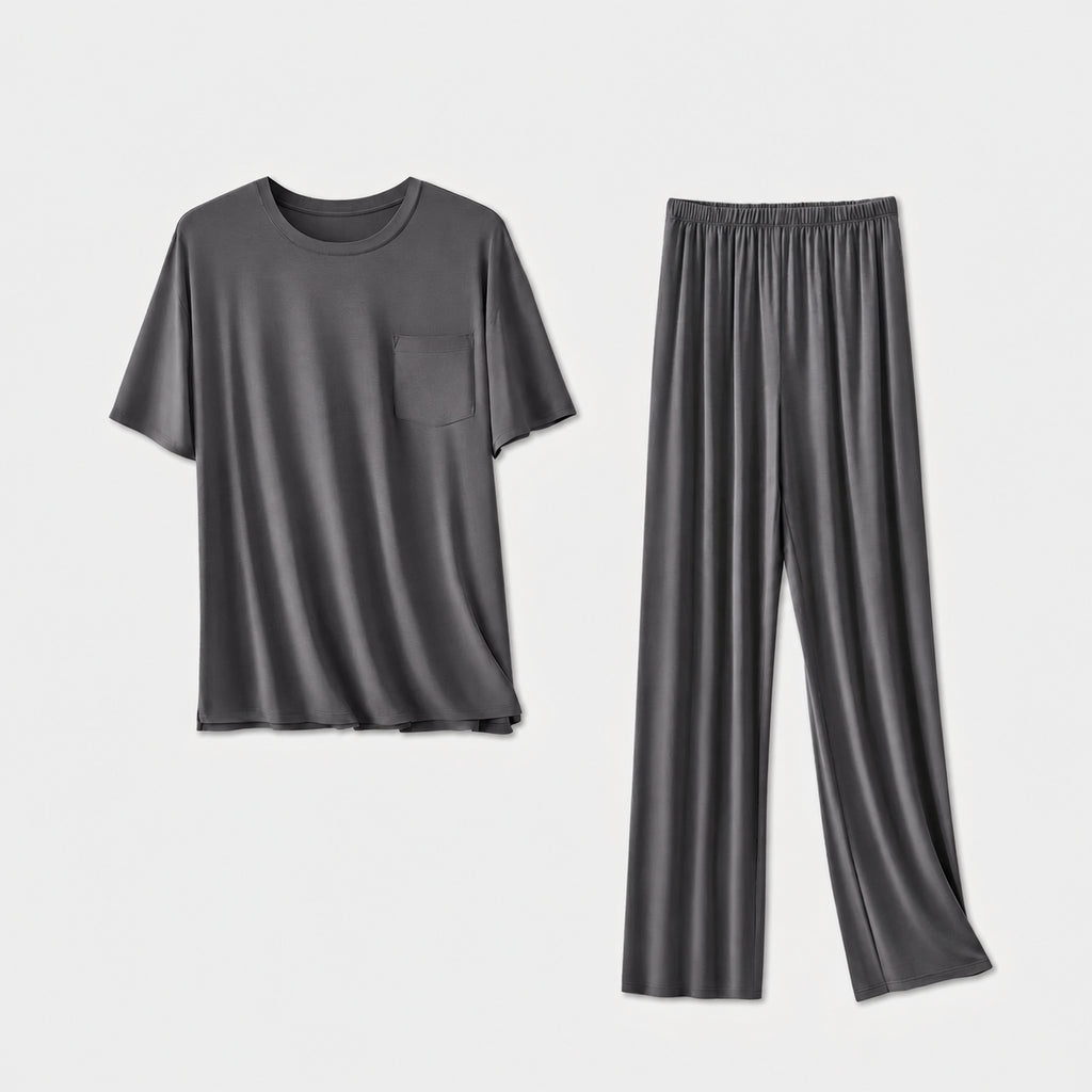 Cooling Men's All-Season Modal Set Sleepwear for Home and Sleep, Multiple Colors, Multiple Sizes