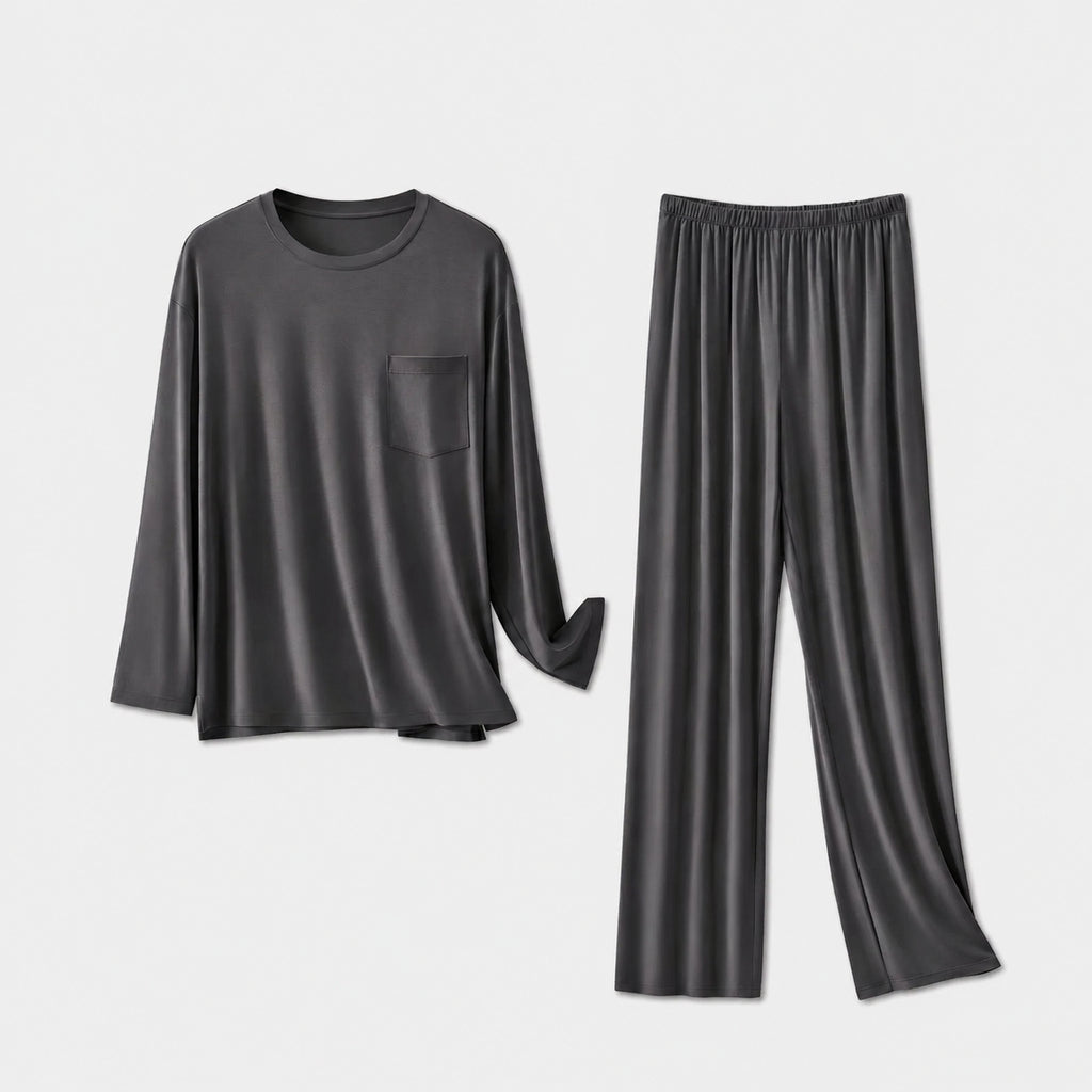 Cooling Men's All-Season Modal Set Sleepwear for Home and Sleep, Multiple Colors, Multiple Sizes