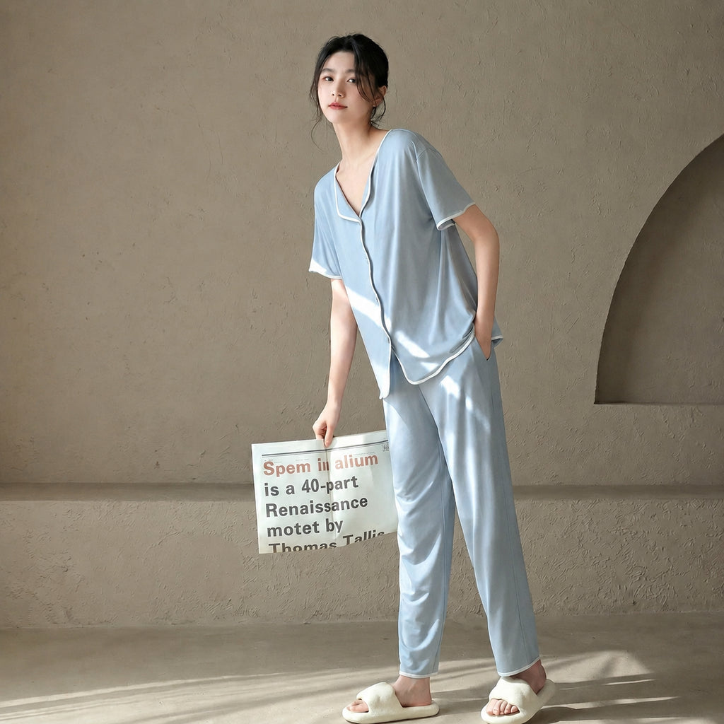 Silk Women's Cooling Modal Pajamas for Home and Sleep, Multiple Colors, Multiple Sizes