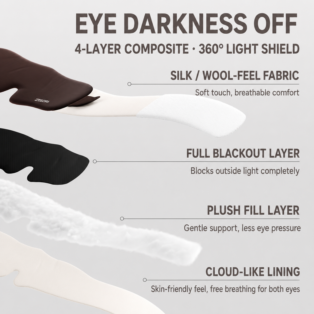 Blackout Eye Mask with Pocket