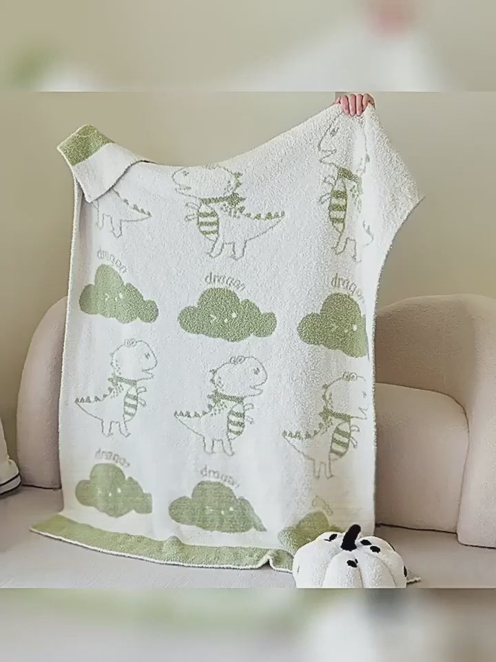 Cooling Reversible Plush Knit Throw Duvet for Bedding Comfort, Multiple Colors, 51x67 in/47x59 in