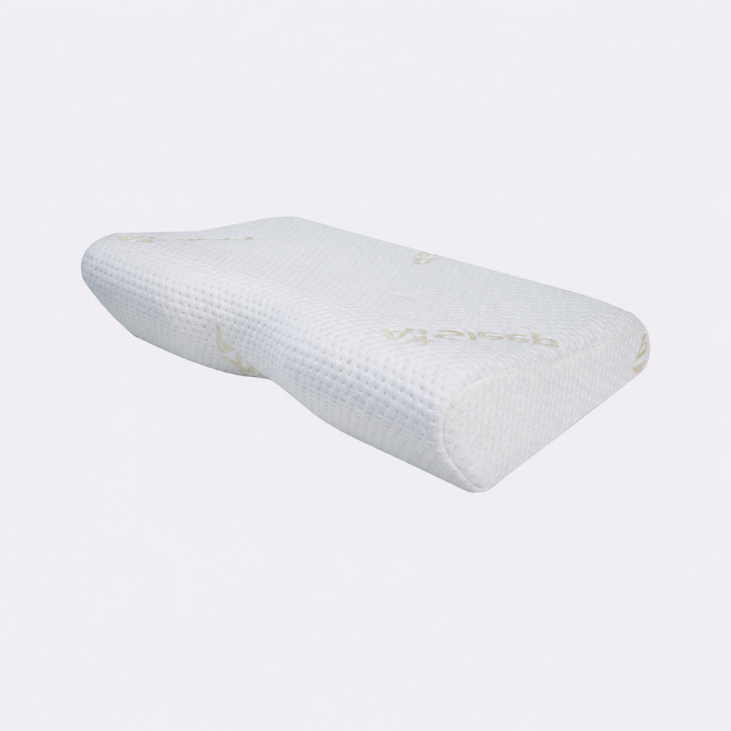 Antibacterial Memory Neck Pillow for Neck Support, Magnetic/White - 3.1 in/White - 3.9 in/Ergonomic