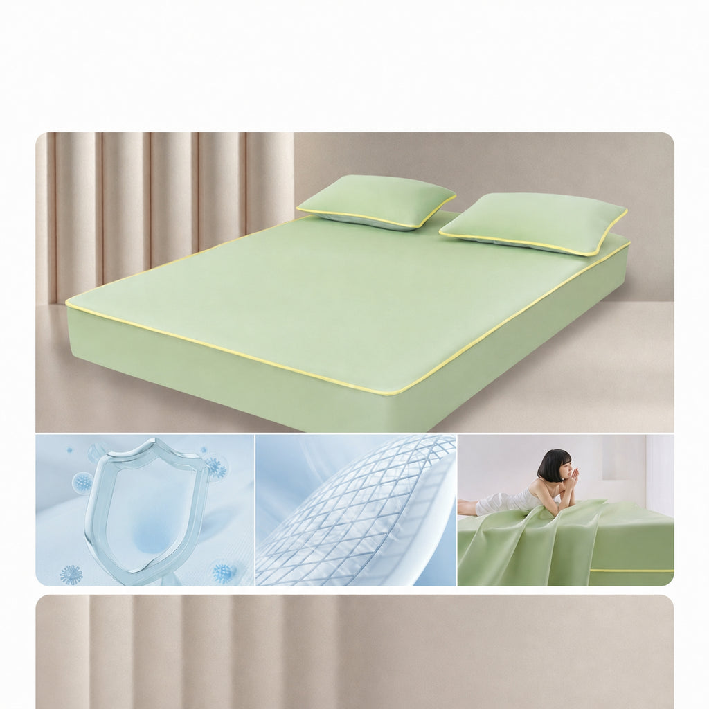 Ice Silk Cooling Mattress Pad Mattress Protector for Bedding Protection, Multiple Colors, 59x79 in/71x79 in