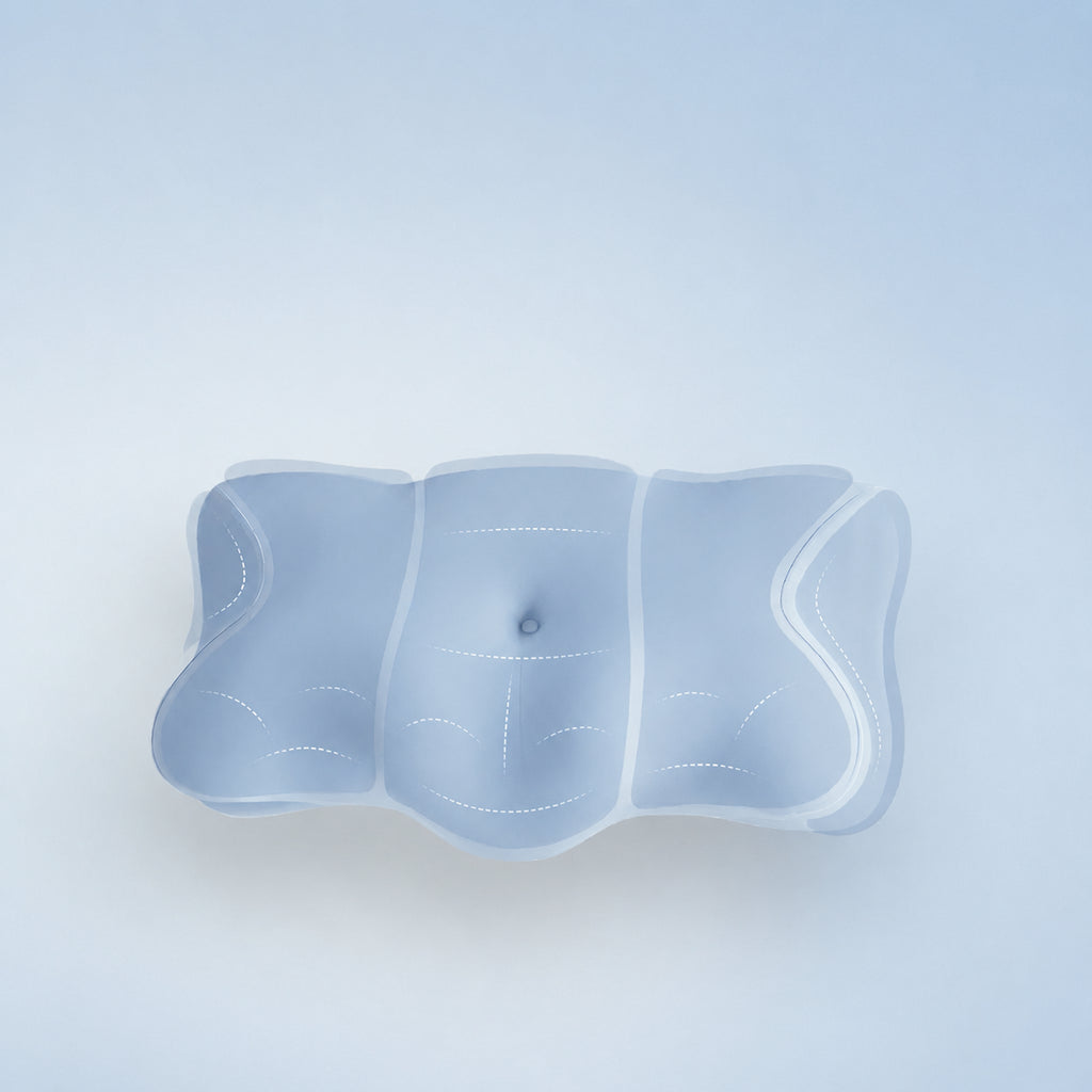 Deep-Wave Cervical Support Pillow for Neck Support, Blue
