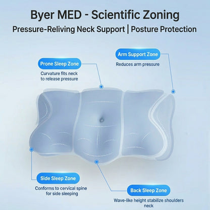 Deep-Wave Cervical Support Pillow